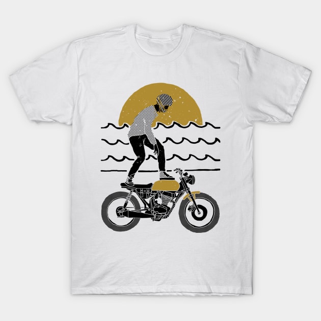 Surf Rider (for Light Color) T-Shirt by quilimo